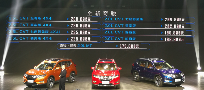 2017款日產奇駿上市 售17.98-26.88萬
