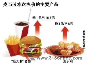 麥當勞再次悄然漲價:最高上漲2元